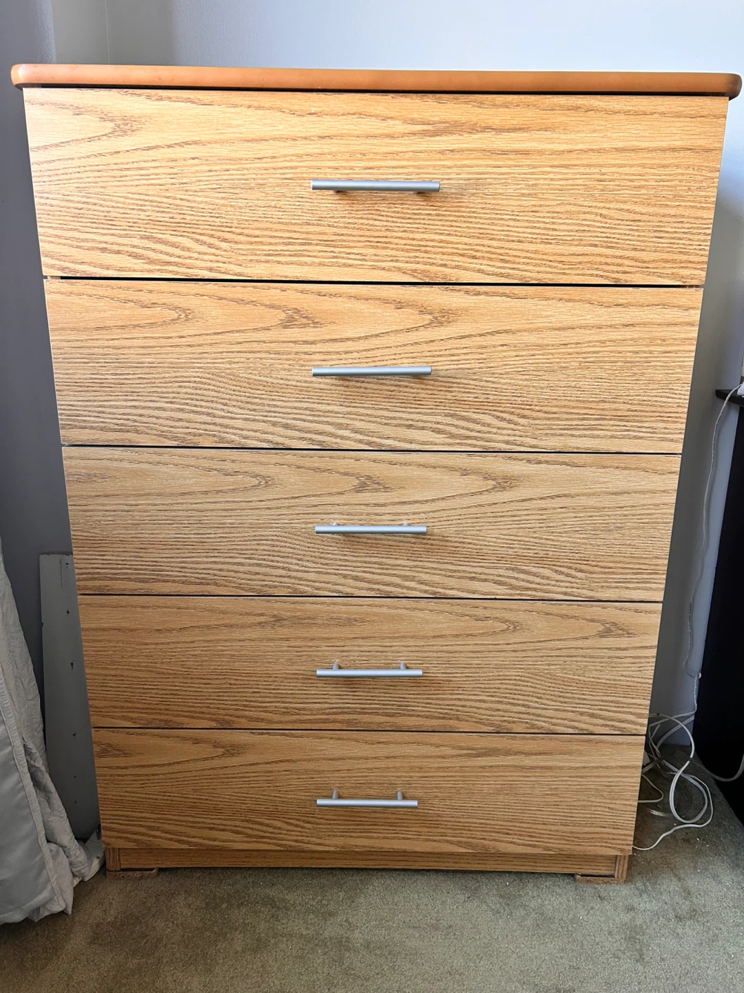 Wooden 5-Drawer Dresser