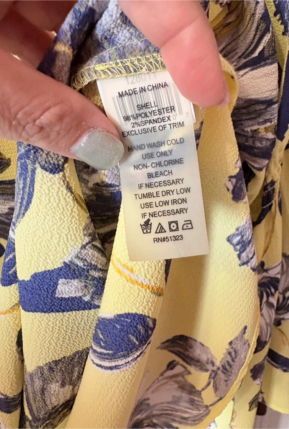 Yellow Floral Print Blouse - photo 4