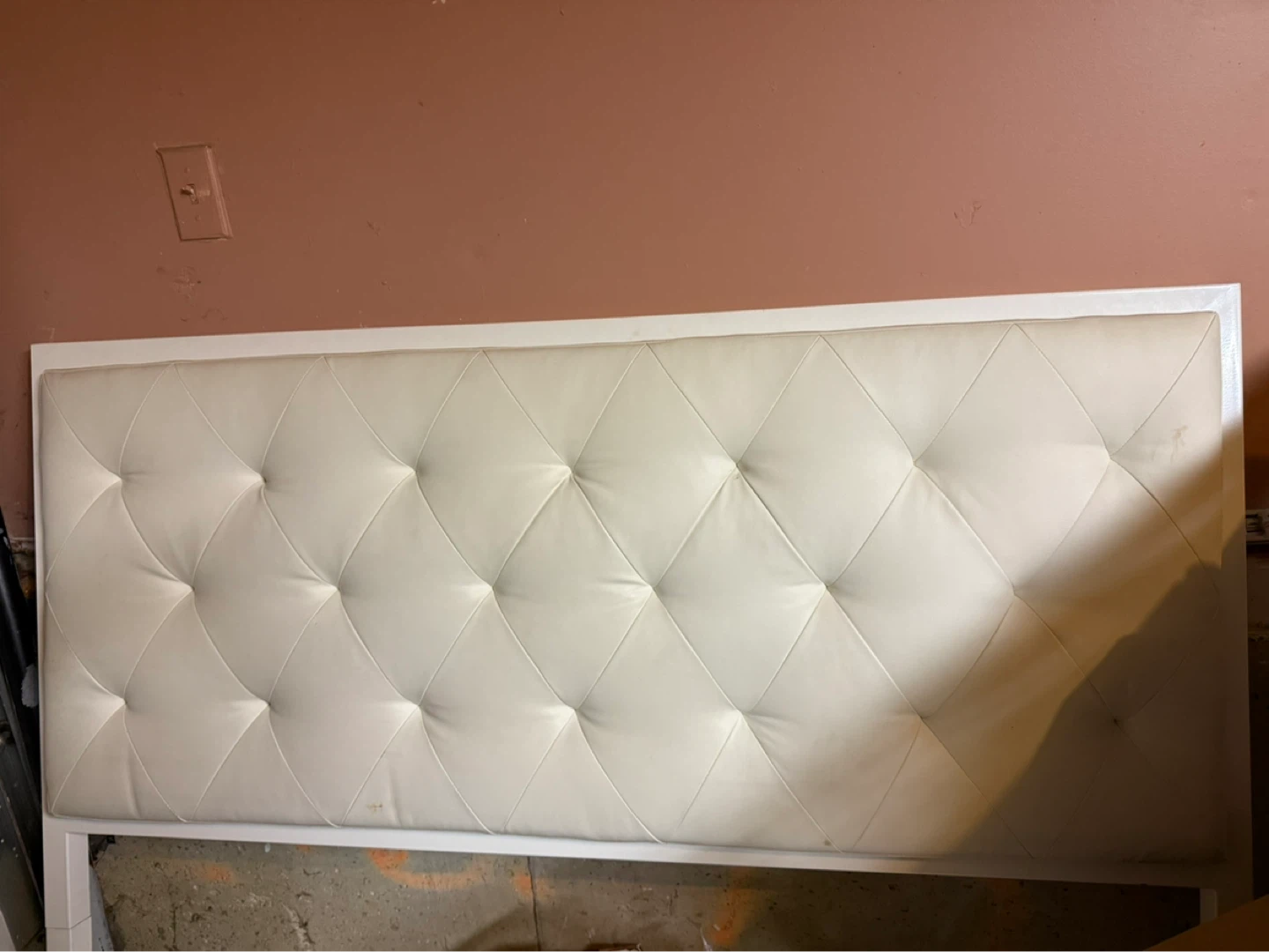 White Tufted Headboard