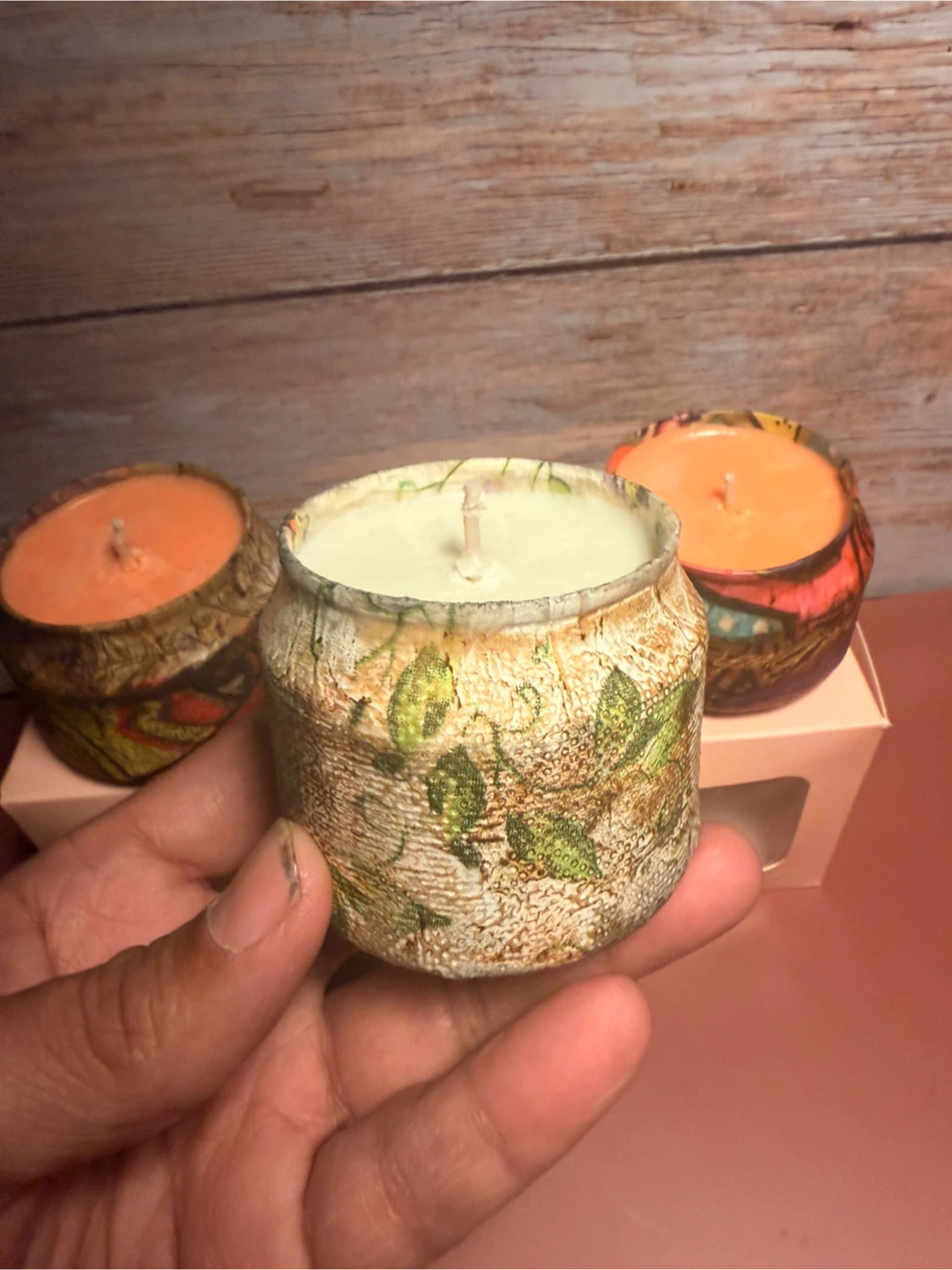 Set of 3 Decorative Scented Candles in Jar - photo 4
