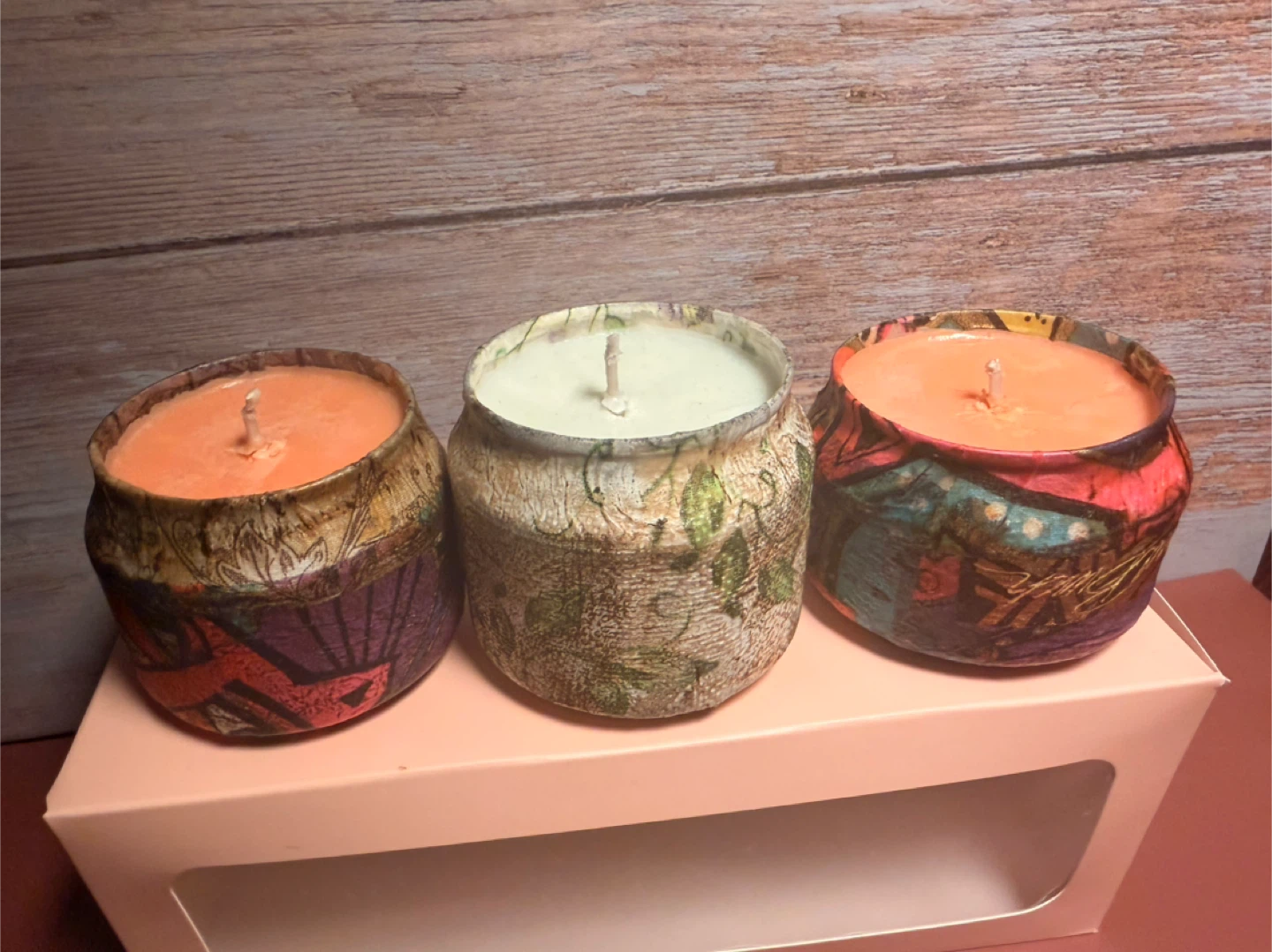 Set of 3 Decorative Scented Candles in Jar - photo 5