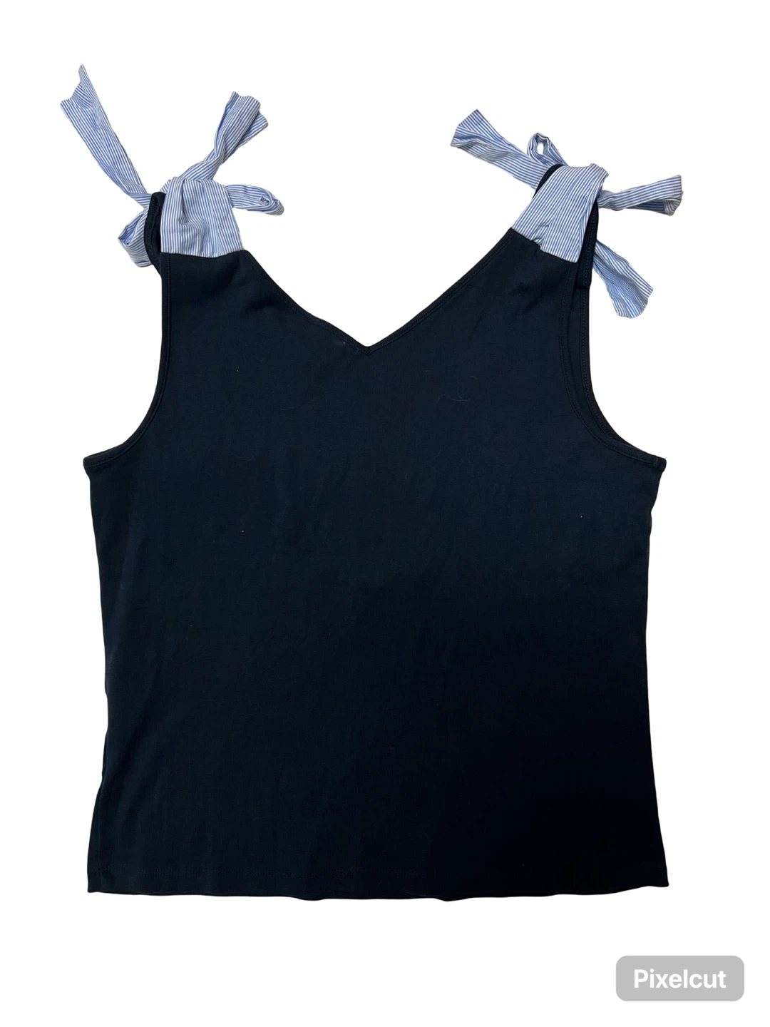 Tommy Hilfiger Black Tank Top with Tie Straps Size Large - photo 2