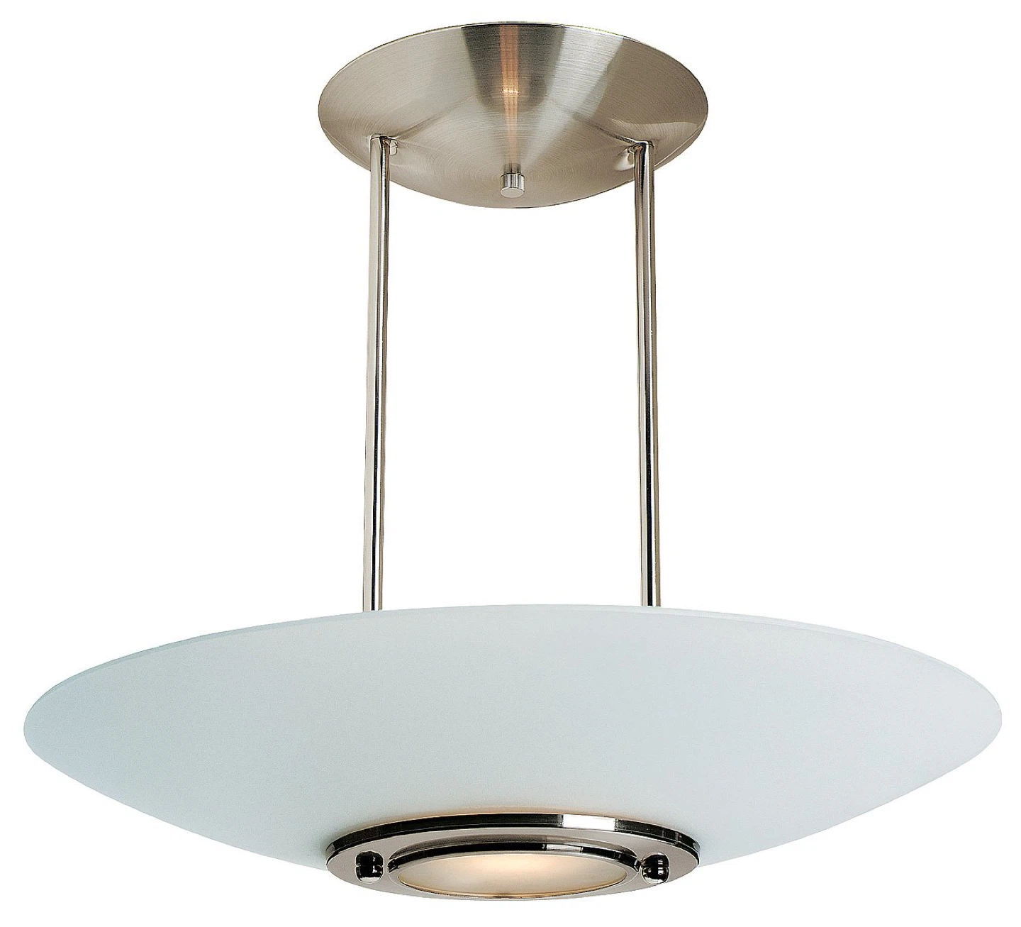 Access Lighting Argon One Light Semi Flush Brushed Steel - photo 3