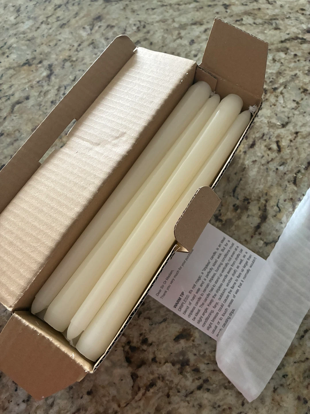 flamecan Ivory Taper Candles - photo 2