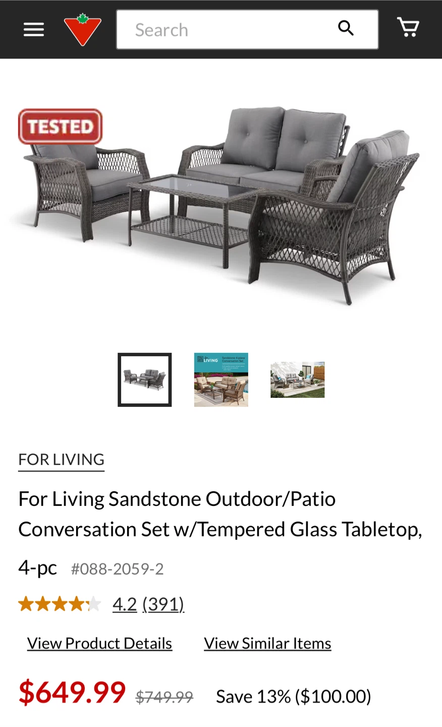 For Living Outdoor Conversation Set - photo 2