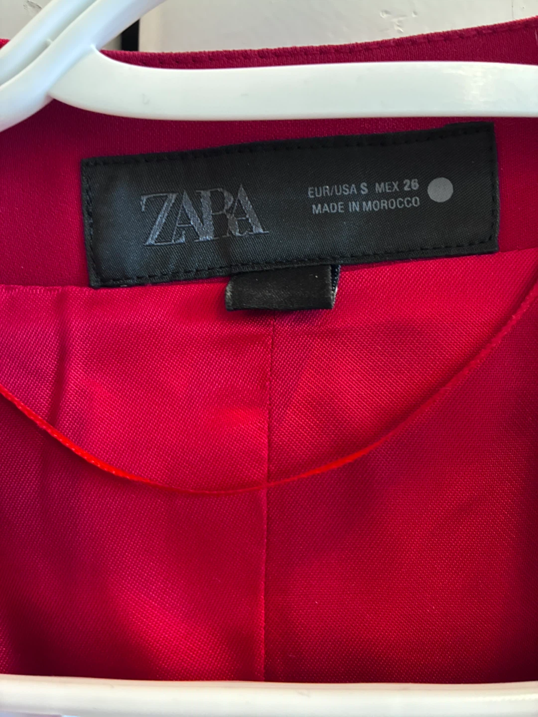 ZARA Red Sleeveless Vest with Belt - photo 2