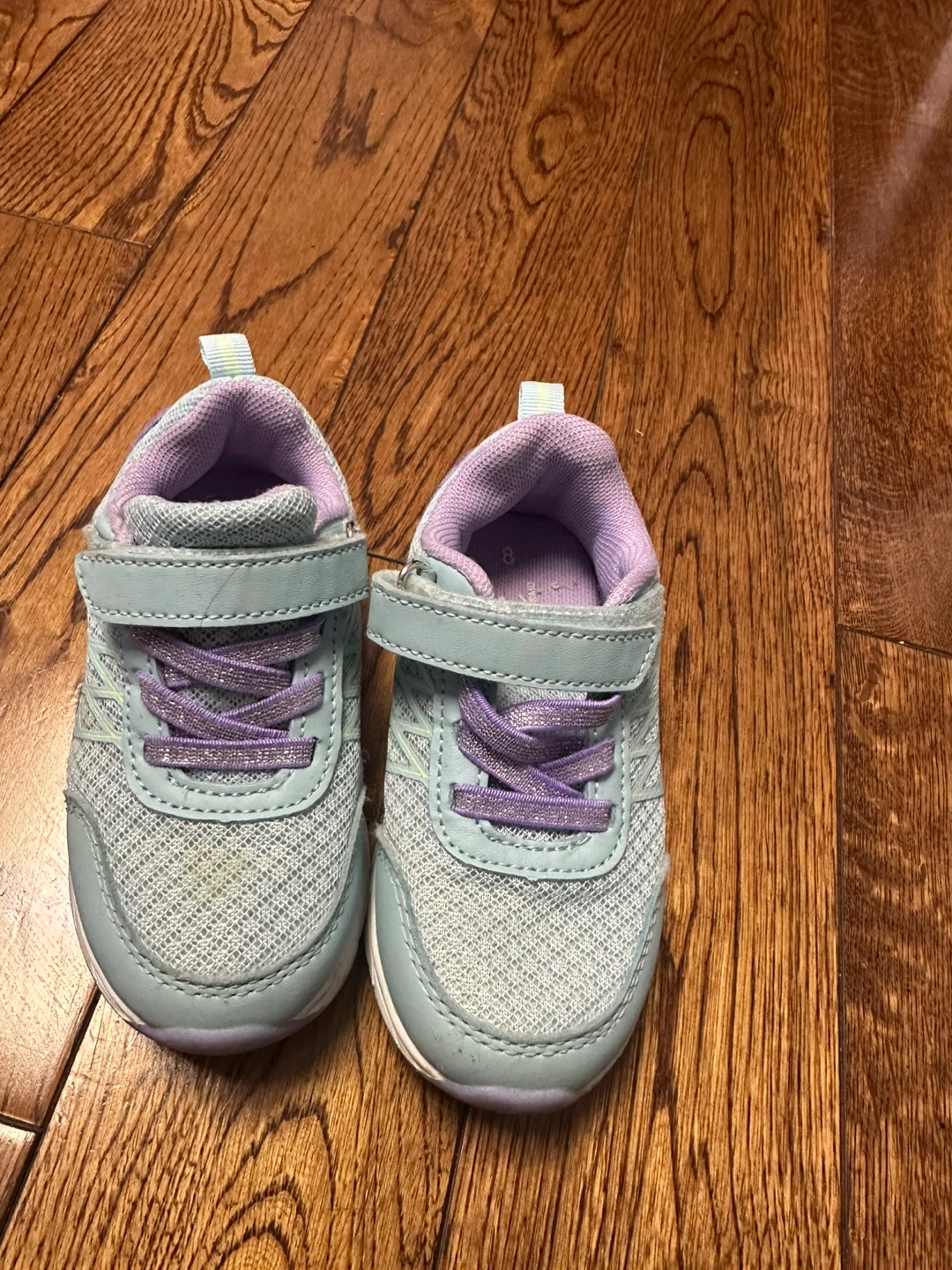 Size 8 Kids' Running Shoes - Light Blue/Purple