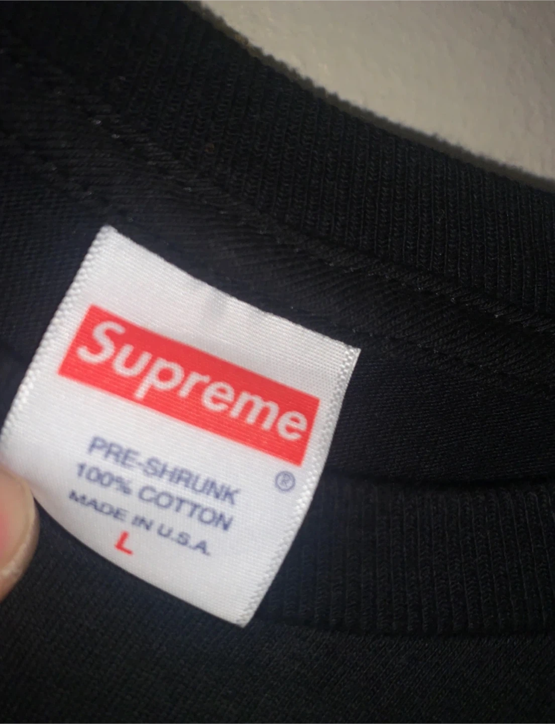 Supreme Black Graphic T-Shirts (2) - Size L - photo 4