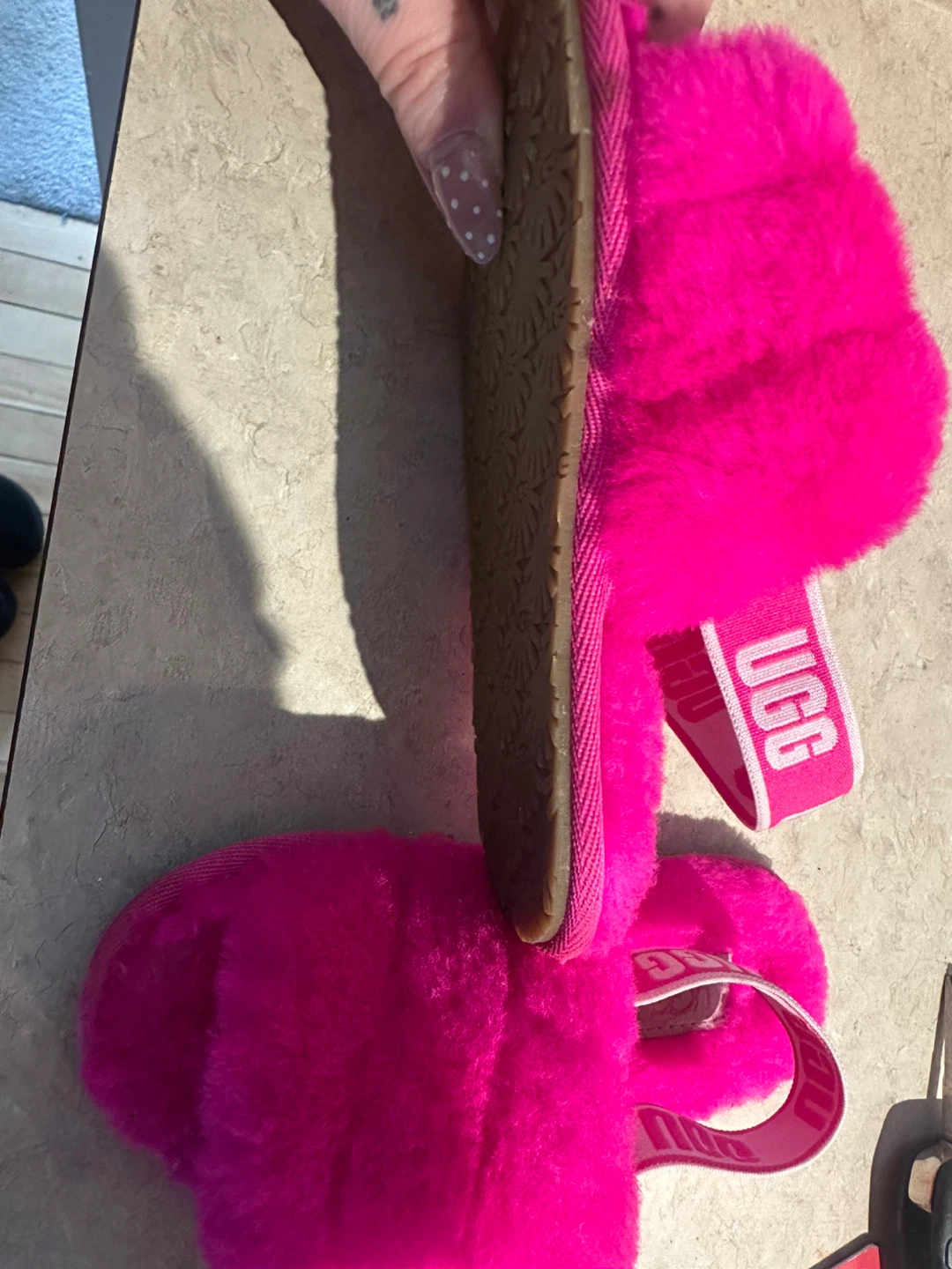 UGG Fluff Yeah Slide Slippers - Fuchsia