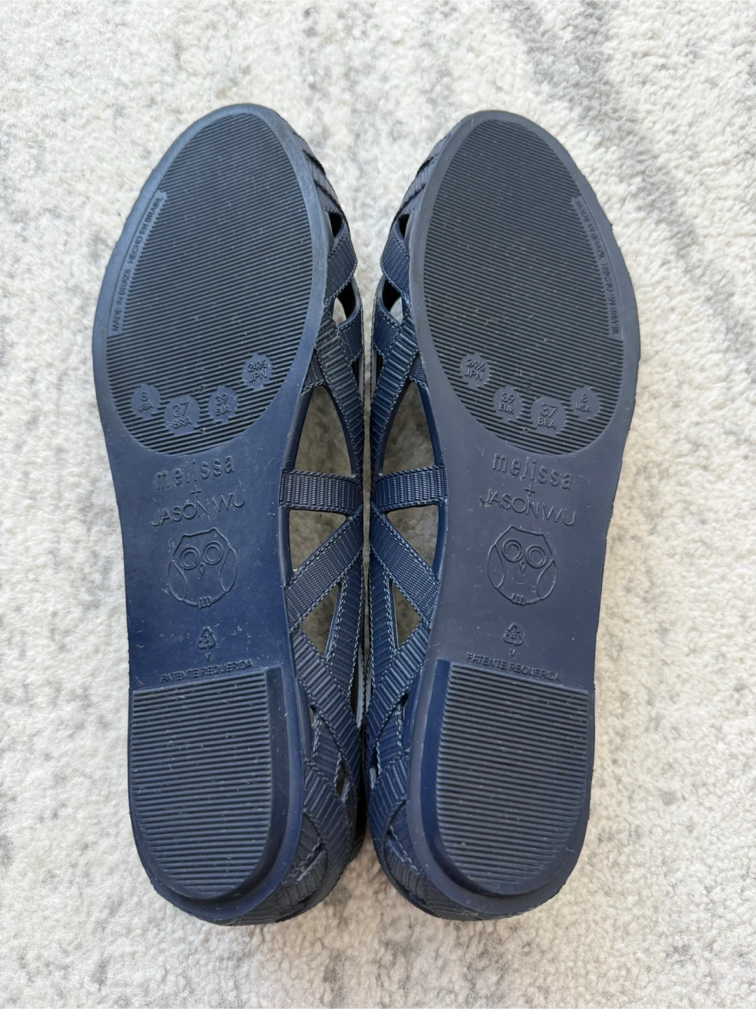 Melissa x Jason Wu Navy Ballet Flats - Size 8 US / 39 EUR - photo 3