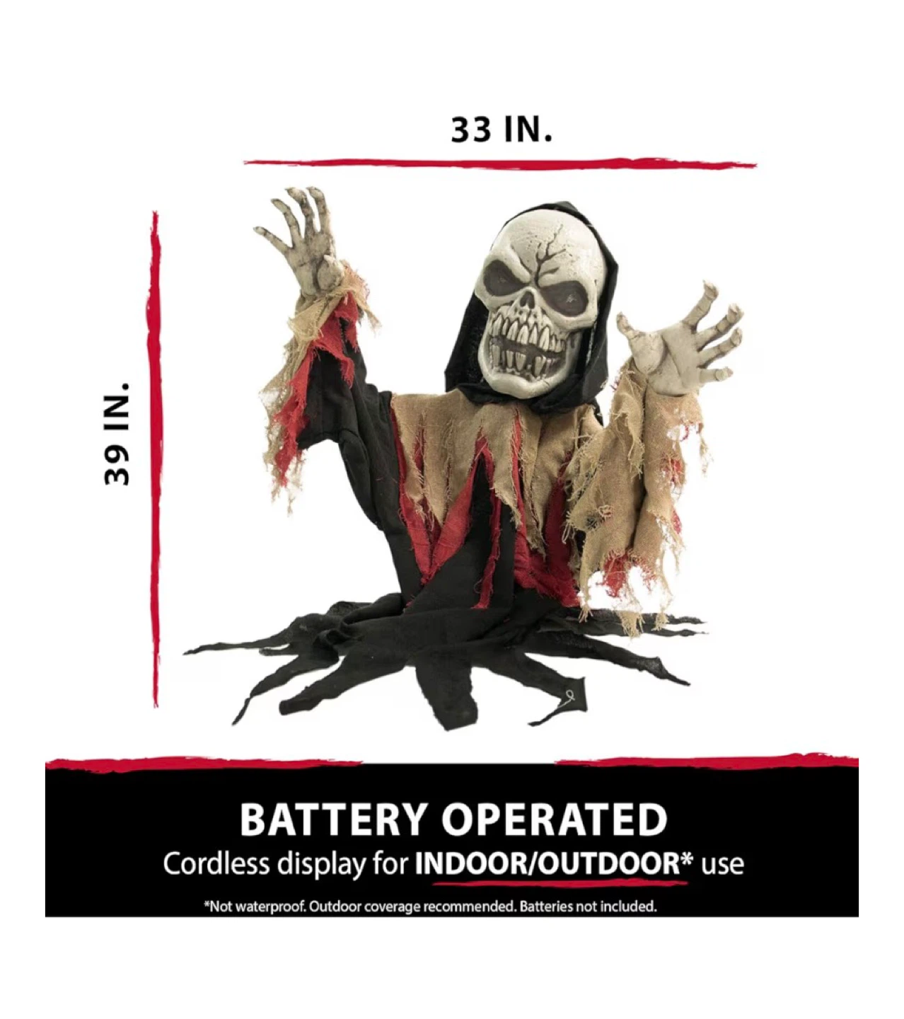 Animated Grim Reaper Halloween Decoration - photo 3
