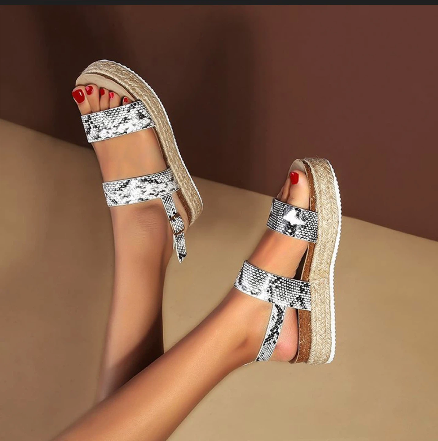 Casual glam sandals