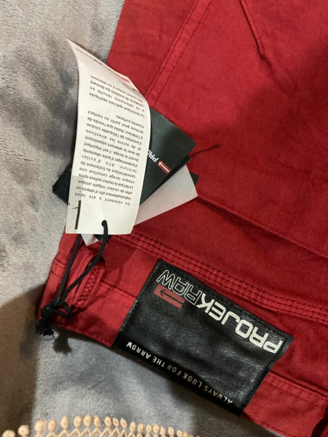 PROJEK RAW Red Denim Jeans Size 34/34 - photo 3