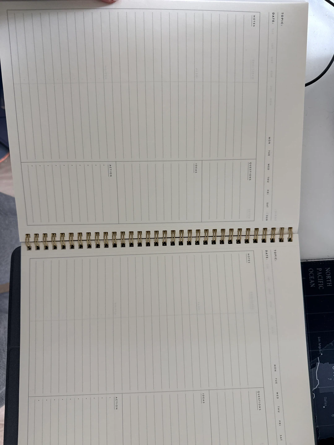 Blue Sky Content Notebook with Strawberry Design - photo 2