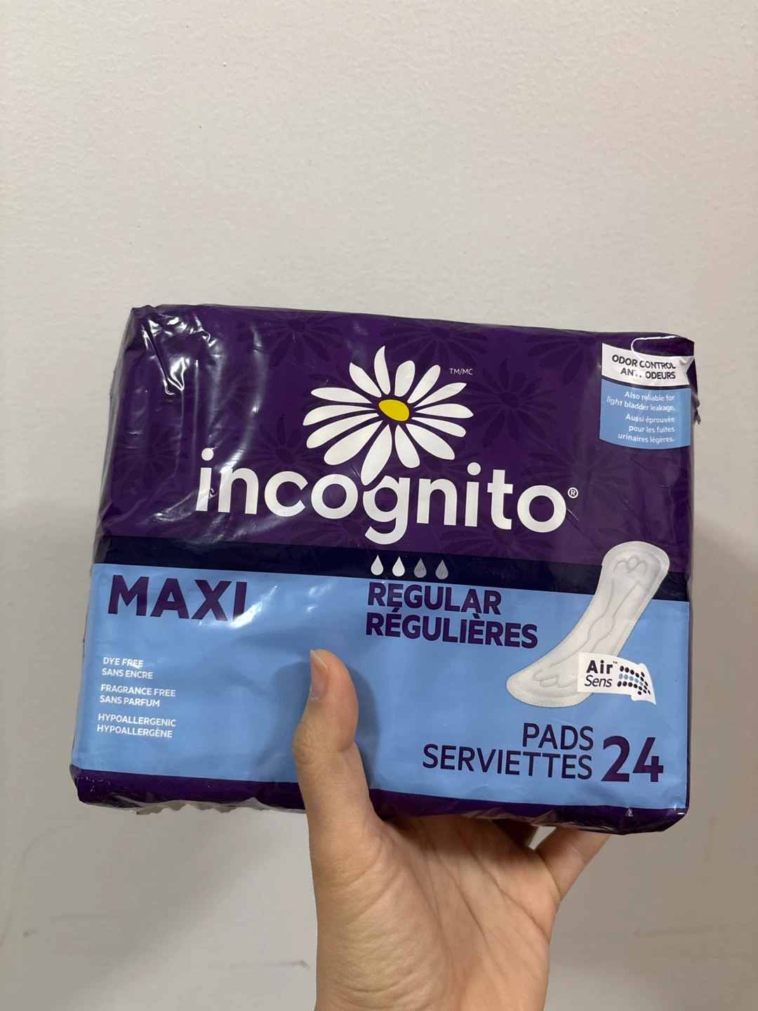 Incognito Maxi Regular Pads - 24 Count