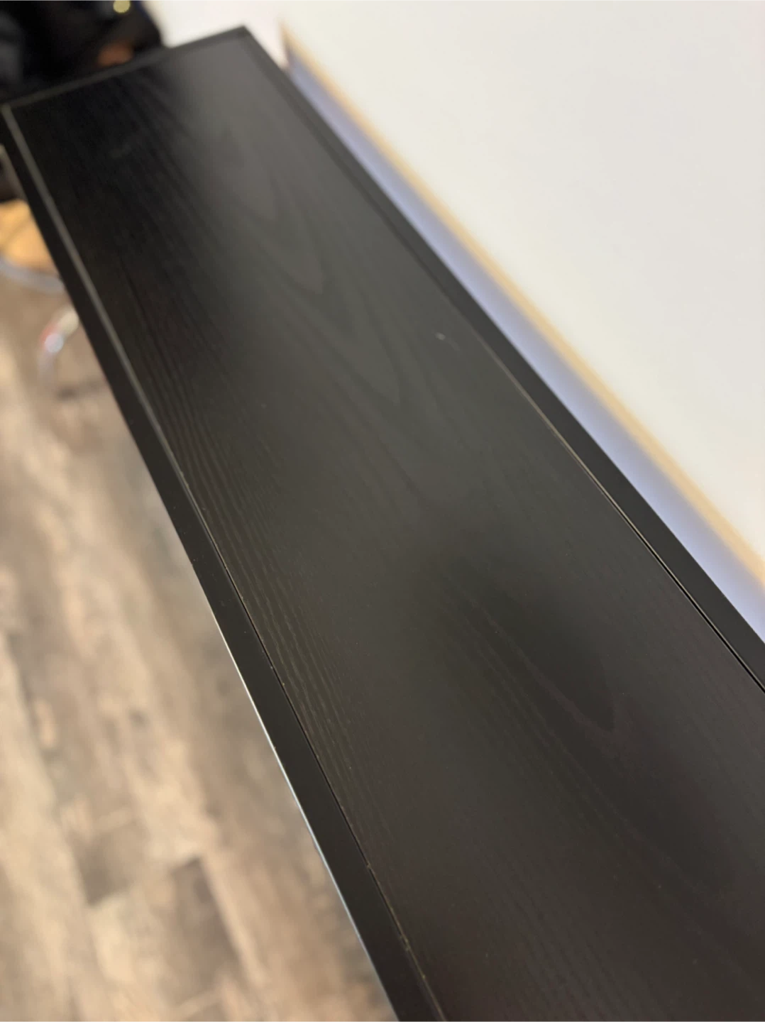 Black Console Table with Shelf - photo 4