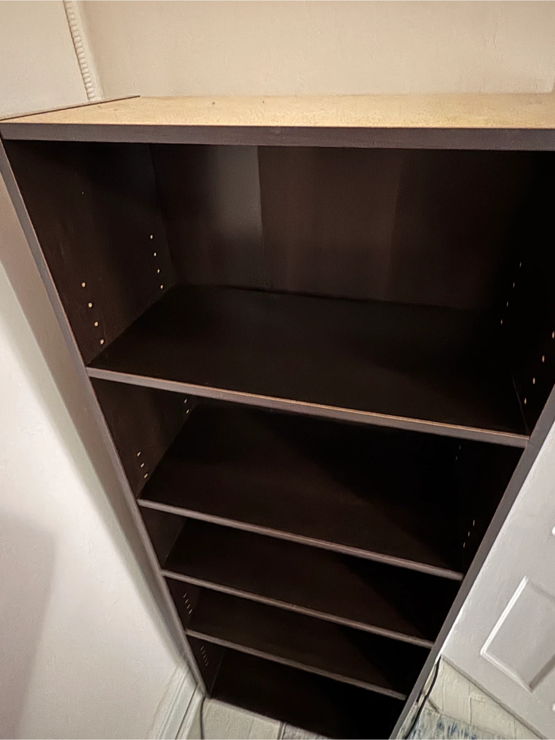 Dark Brown 5-Shelf Bookshelf - photo 3
