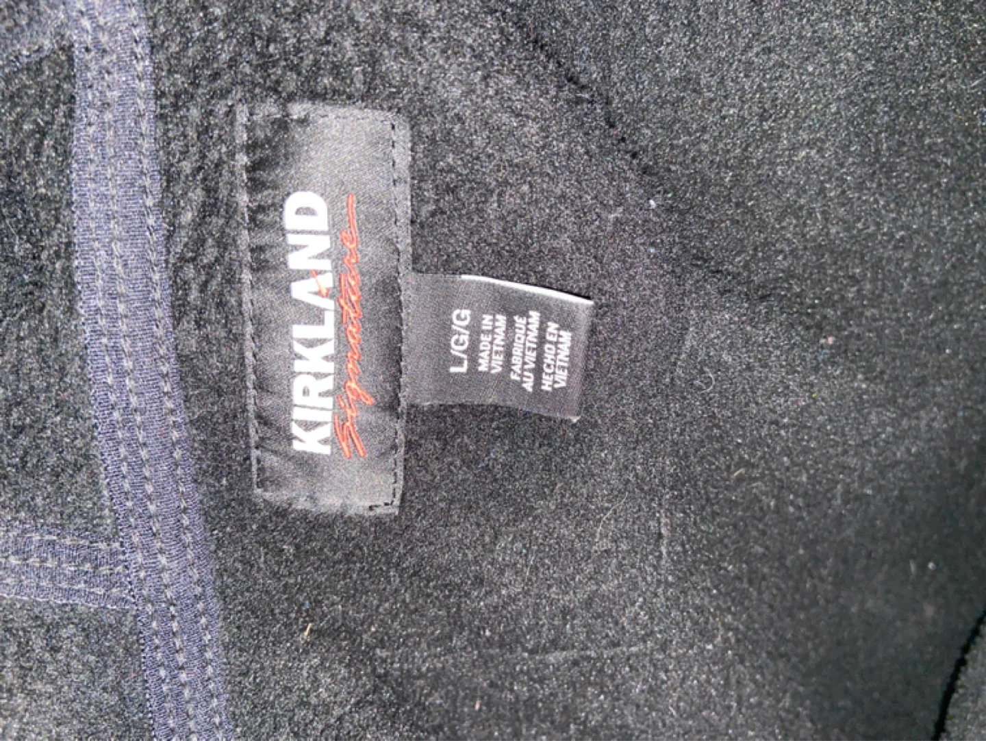Kirkland Signature Black Zip-Up Hoodie - L/G - photo 3