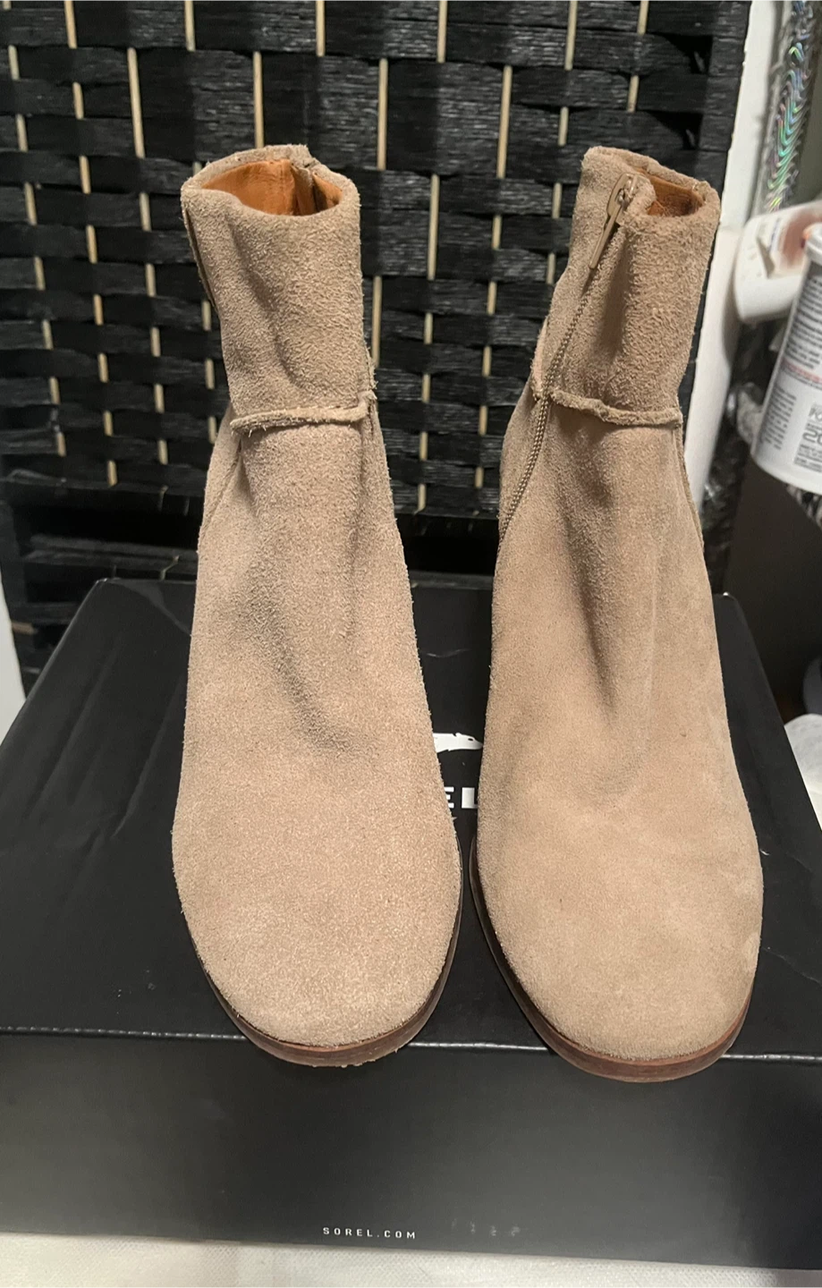 Sorel Wedge Ankle Boots - Tan Suede - photo 2