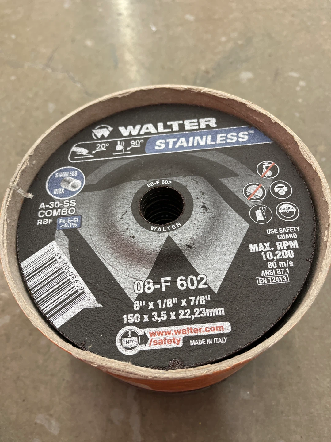 Walter 6" Stainless Steel Cutting Disc (25 Pack) - photo 5