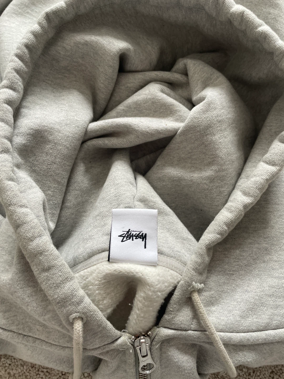 Nike x Stussy Grey Zip-Up Hoodie - photo 4