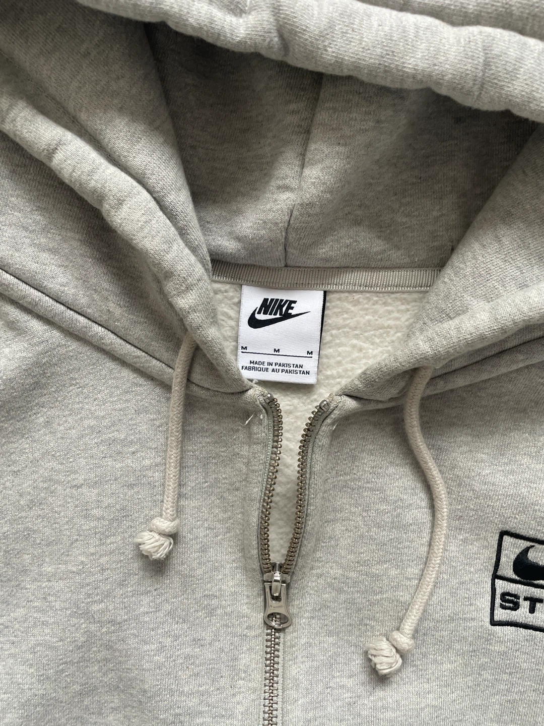 Nike x Stussy Grey Zip-Up Hoodie - photo 3