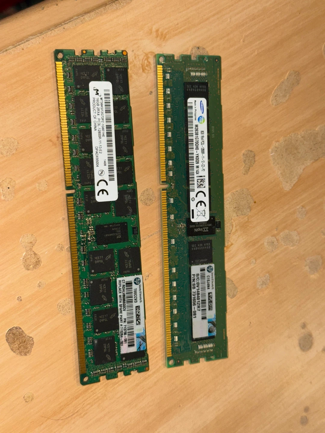 HP / Samsung DDR3 RAM Sticks - photo 3