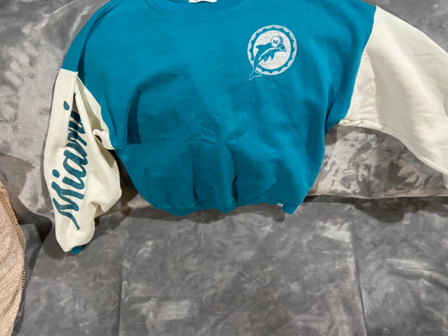 47 Brand Miami Dolphins Crewneck Sweatshirt Small