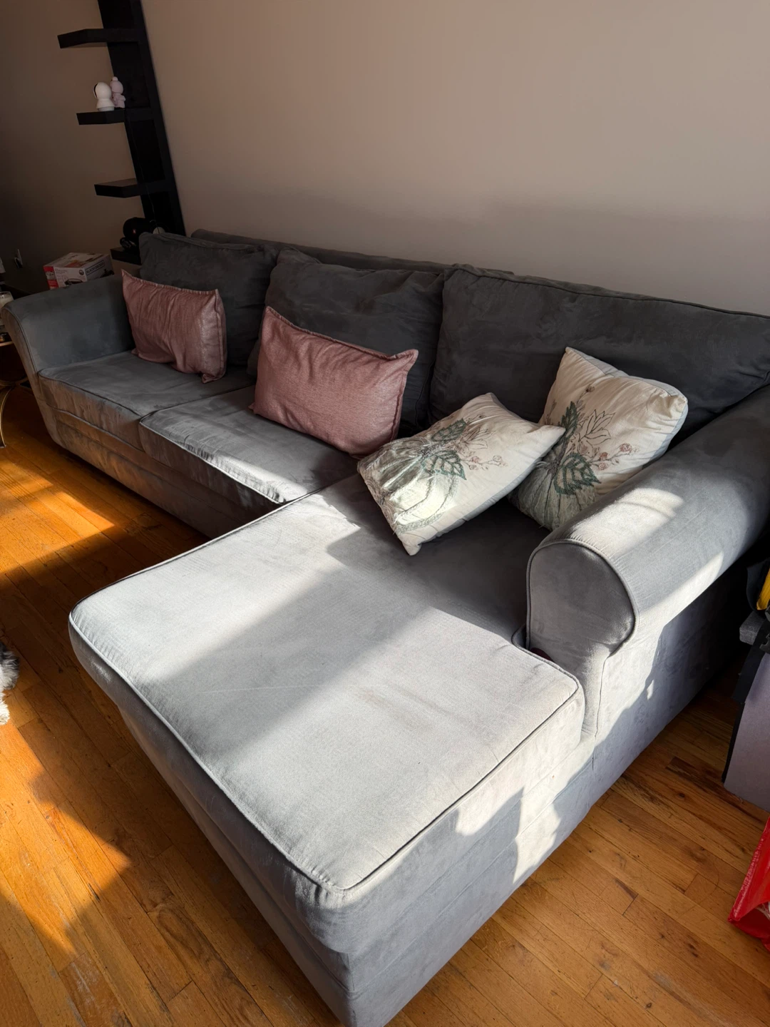 L-Shape Sofa Bed with Queen Mattress