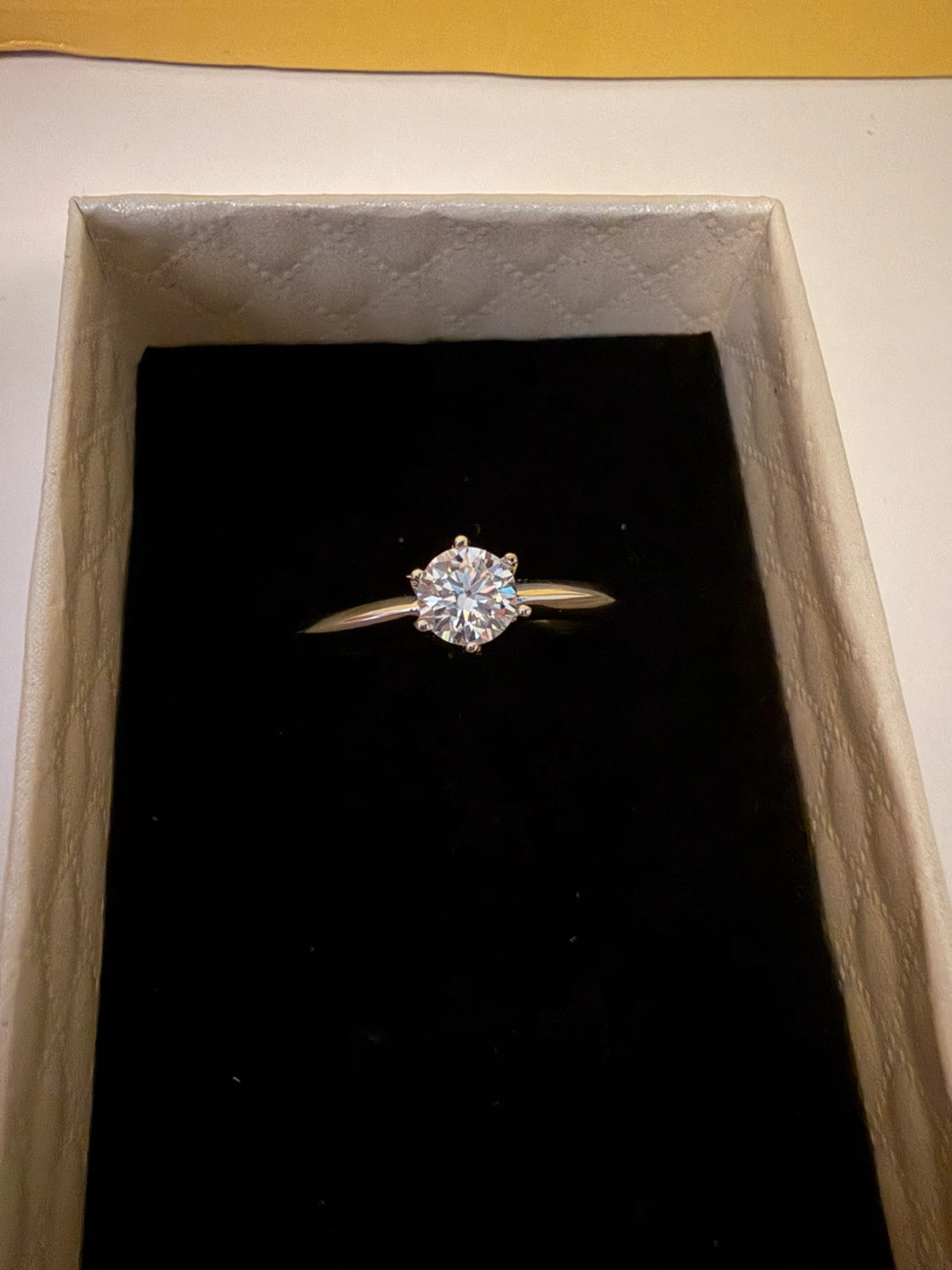 Moissanite Engagement Ring - photo 2