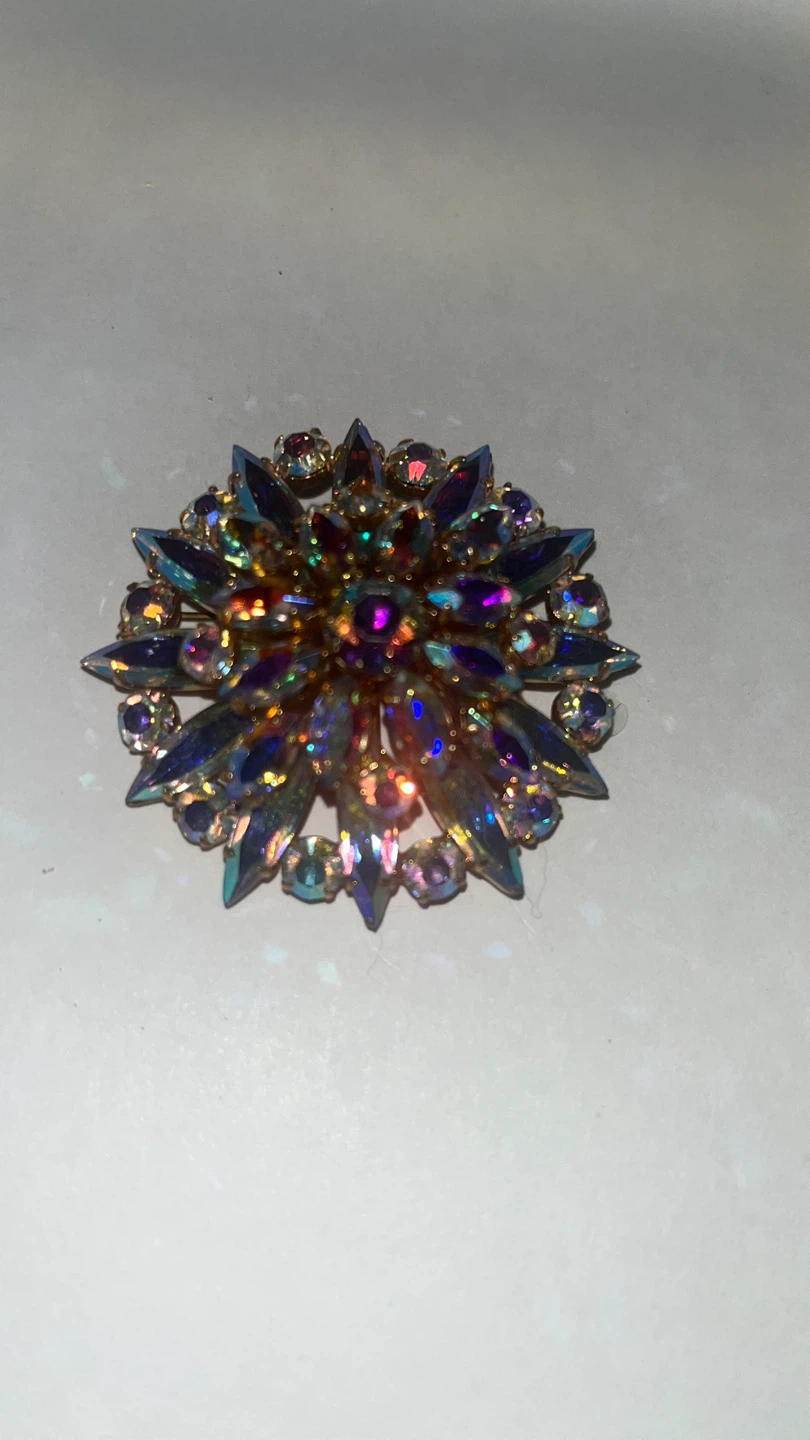 Sparkling Aurora Borealis Brooch
