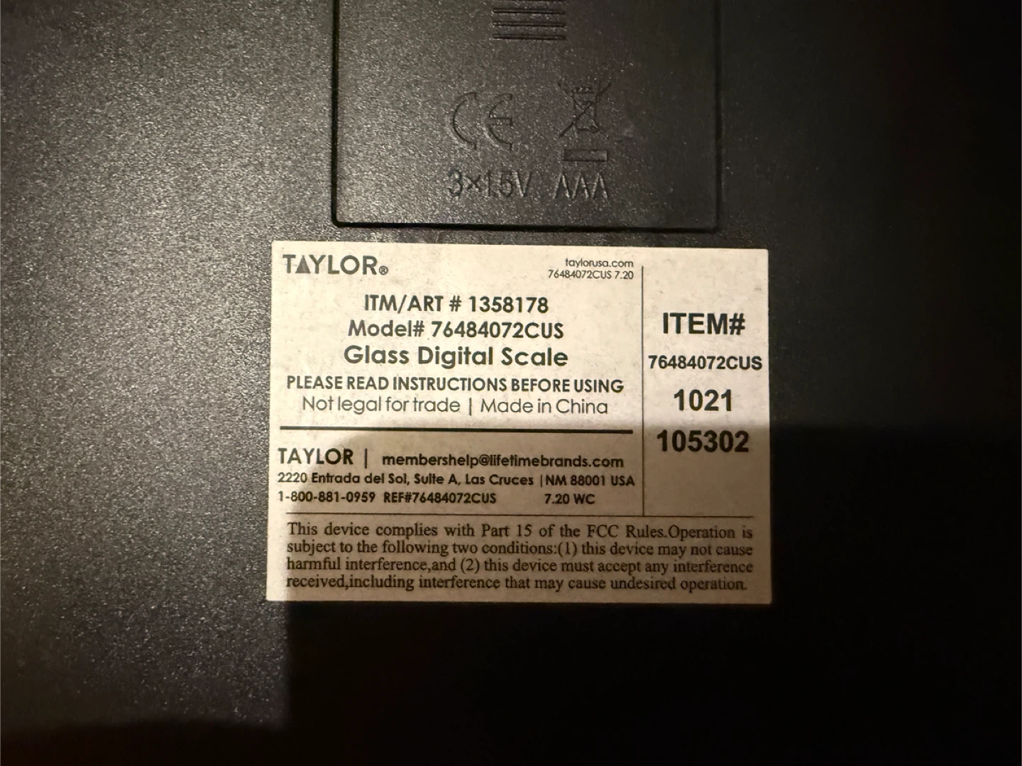 Taylor Glass Digital Scale - photo 2