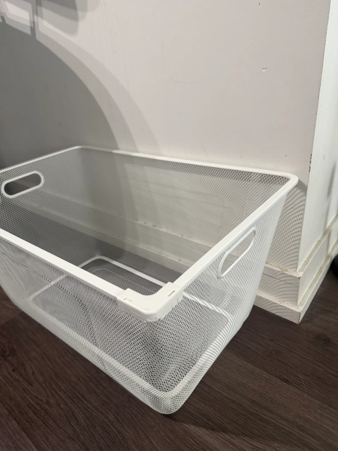 White Mesh Storage Basket - photo 2