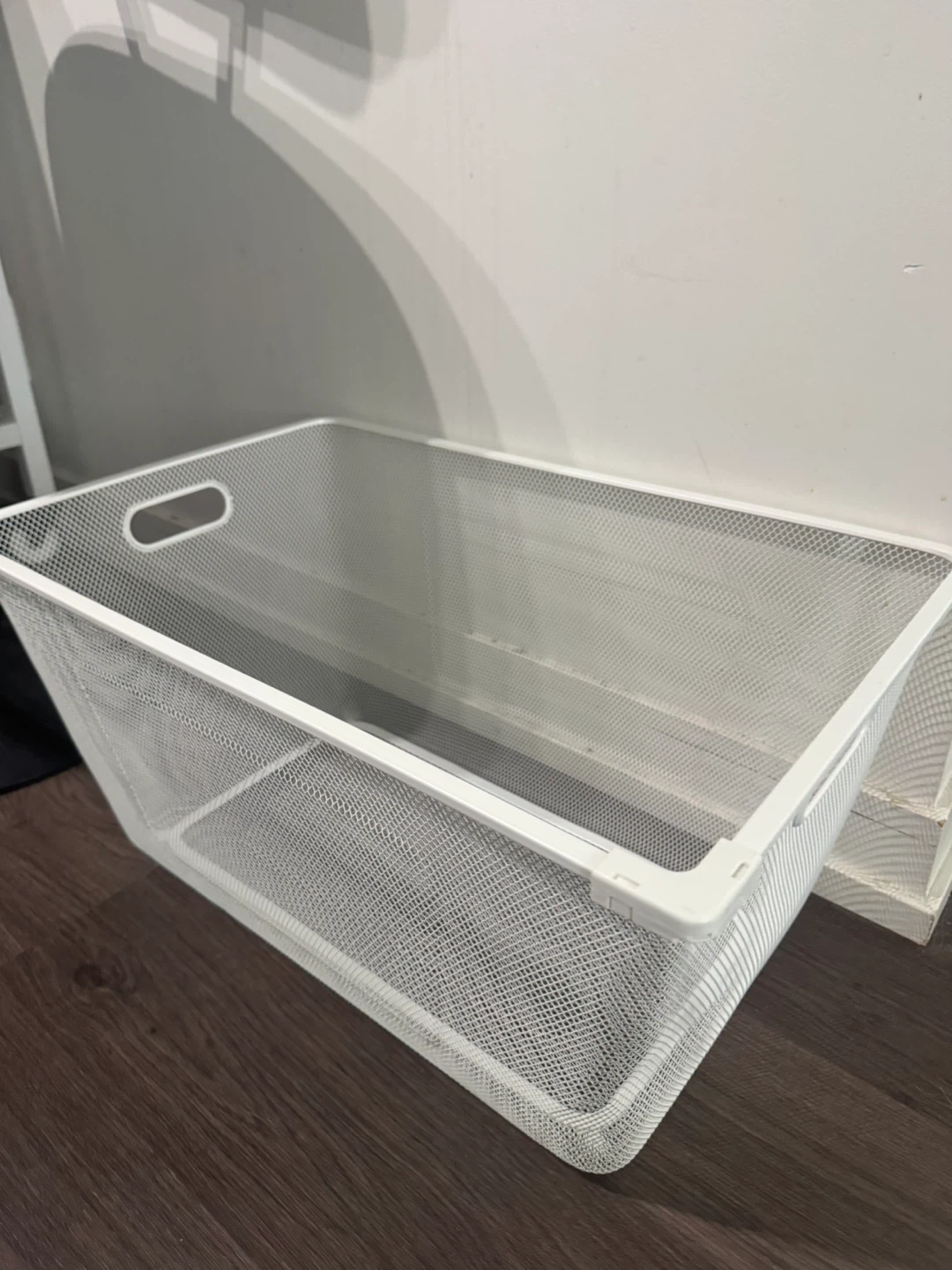 White Mesh Storage Basket - photo 3