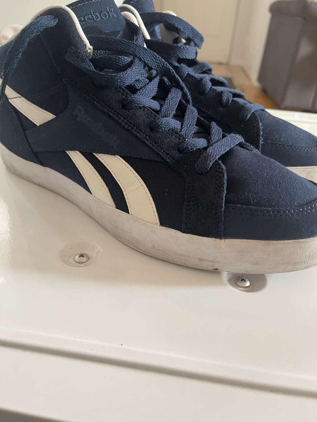 Reebok Men's Navy Mid-Top Sneakers - Size 10 - photo 2
