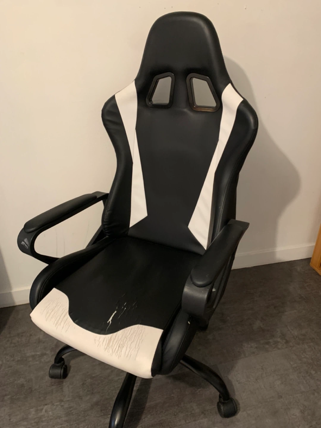 Black and White Gaming Chair