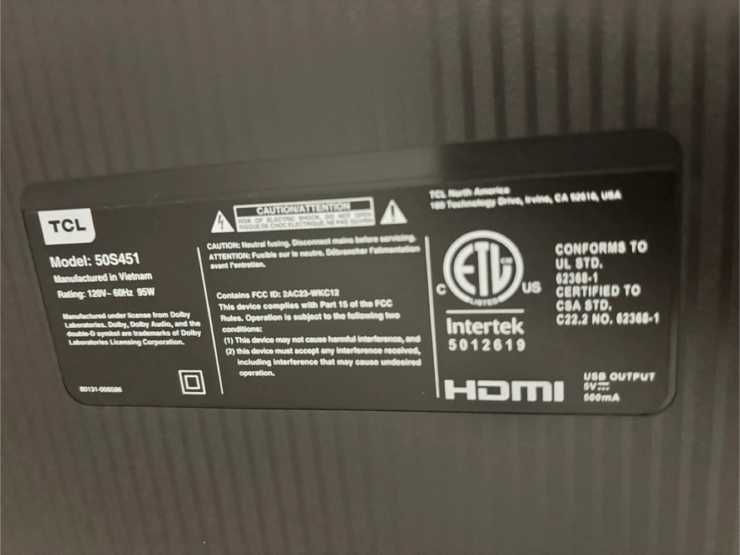 TCL 50" 50S451 Smart TV - photo 3