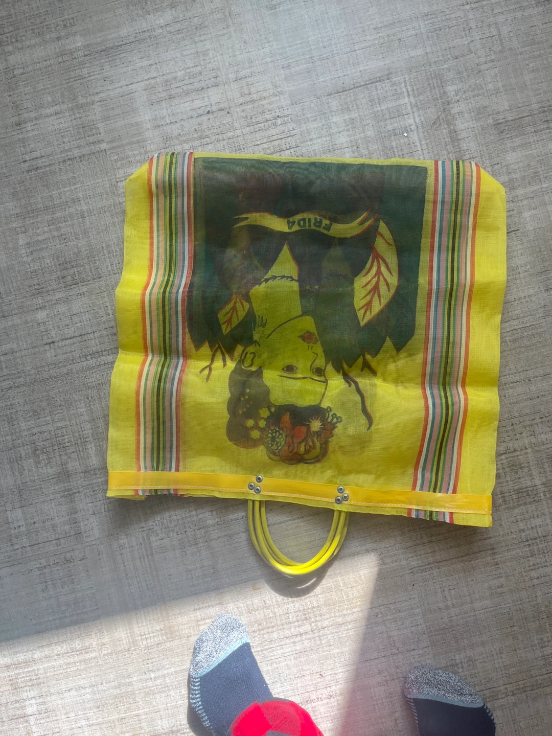 Yellow Frida Kahlo Tote Bag - photo 3