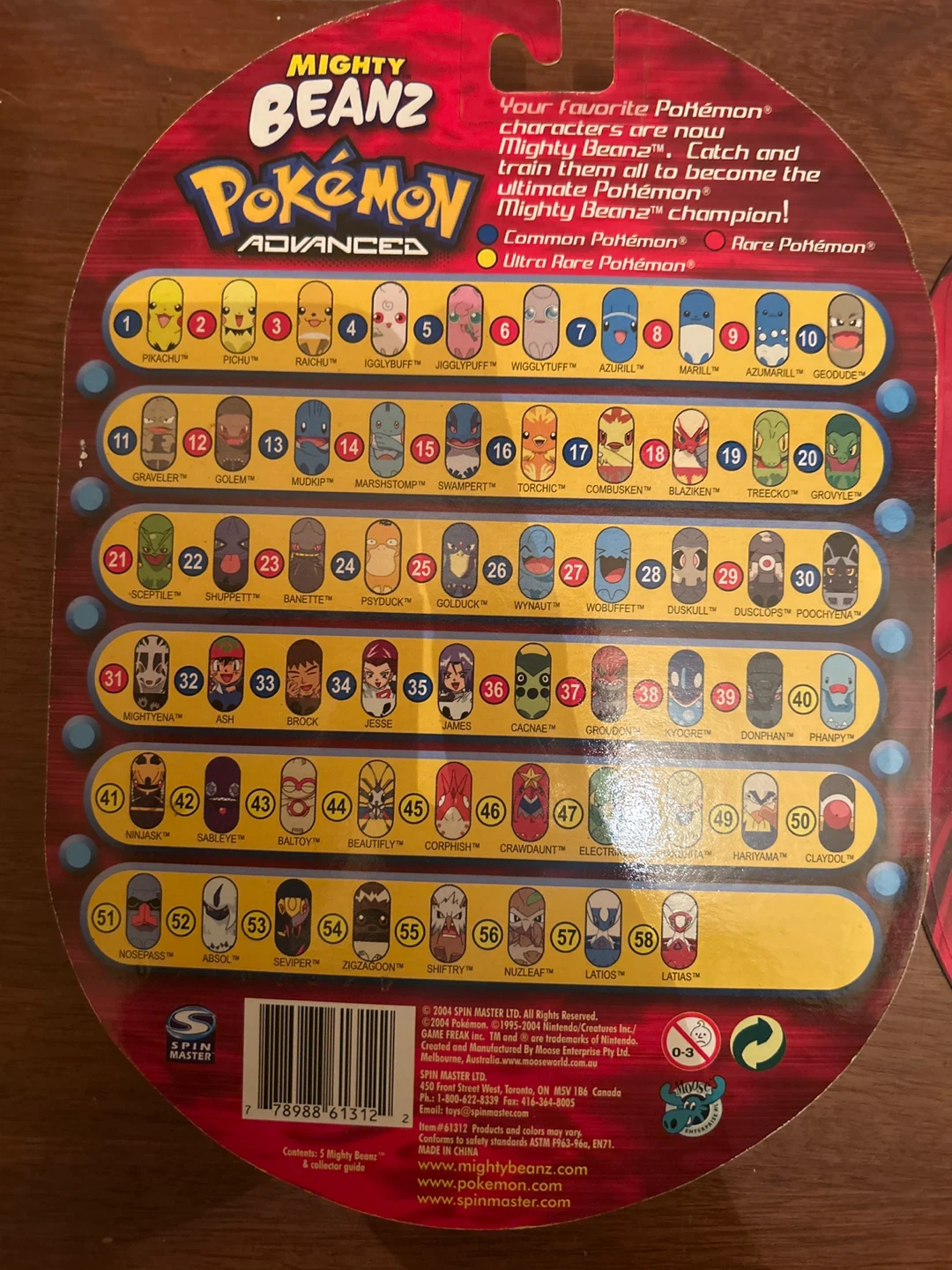 Mighty Beanz 2 Pokémon Advanced 5 Bean Pack - photo 2
