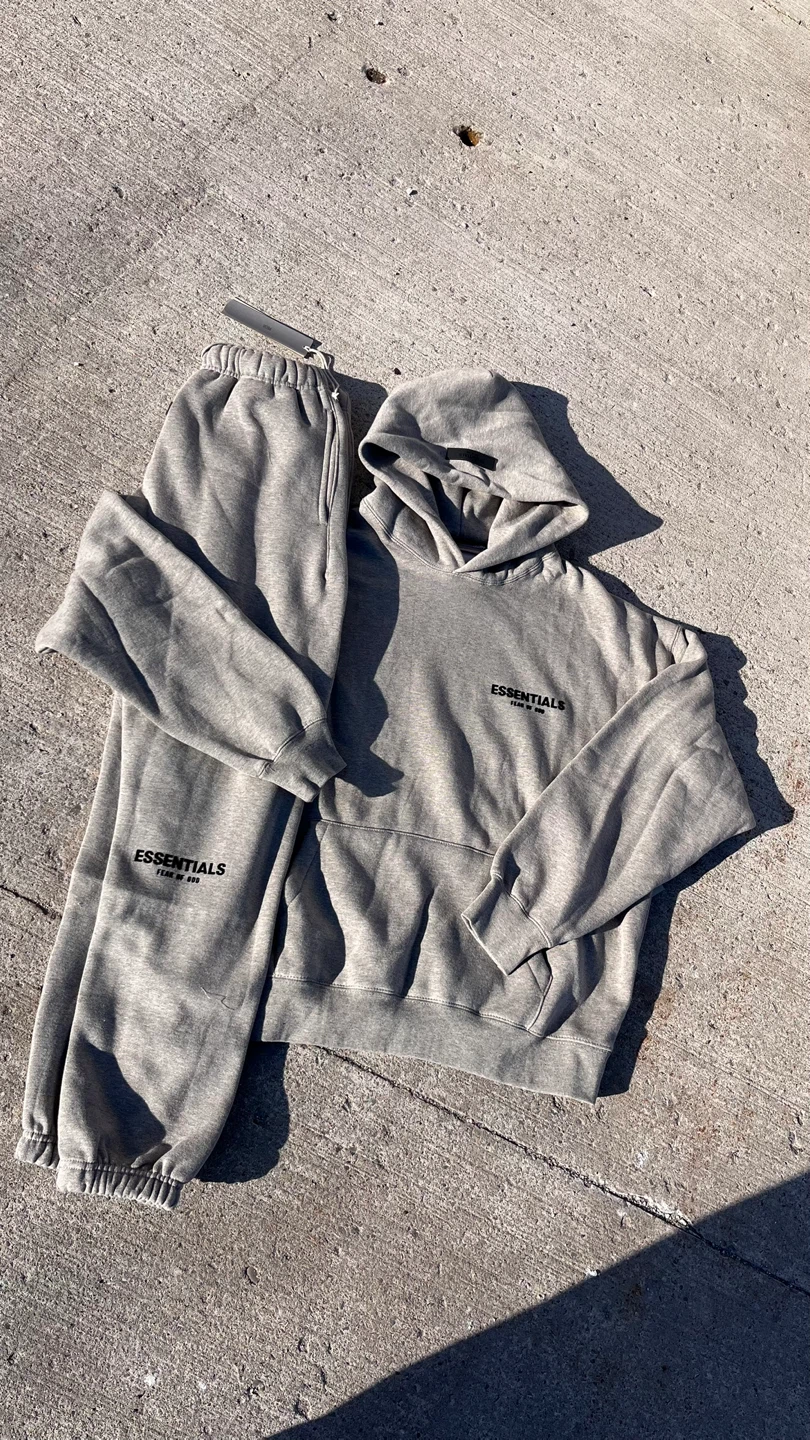Dark oatmeal essential tracksuit