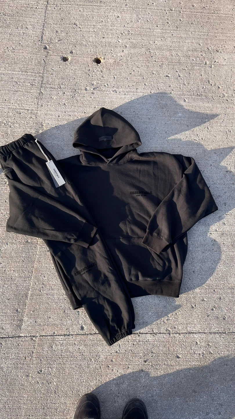 Black essentials tracksuit