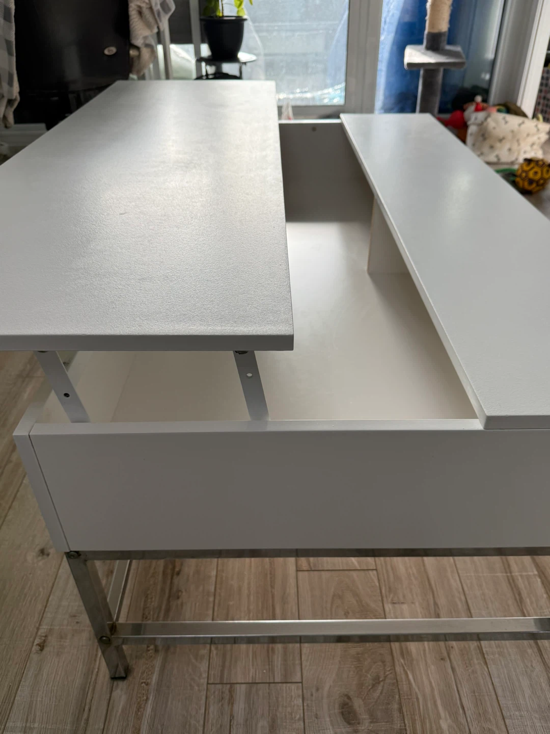 White Lift-Top Coffee Table - photo 5