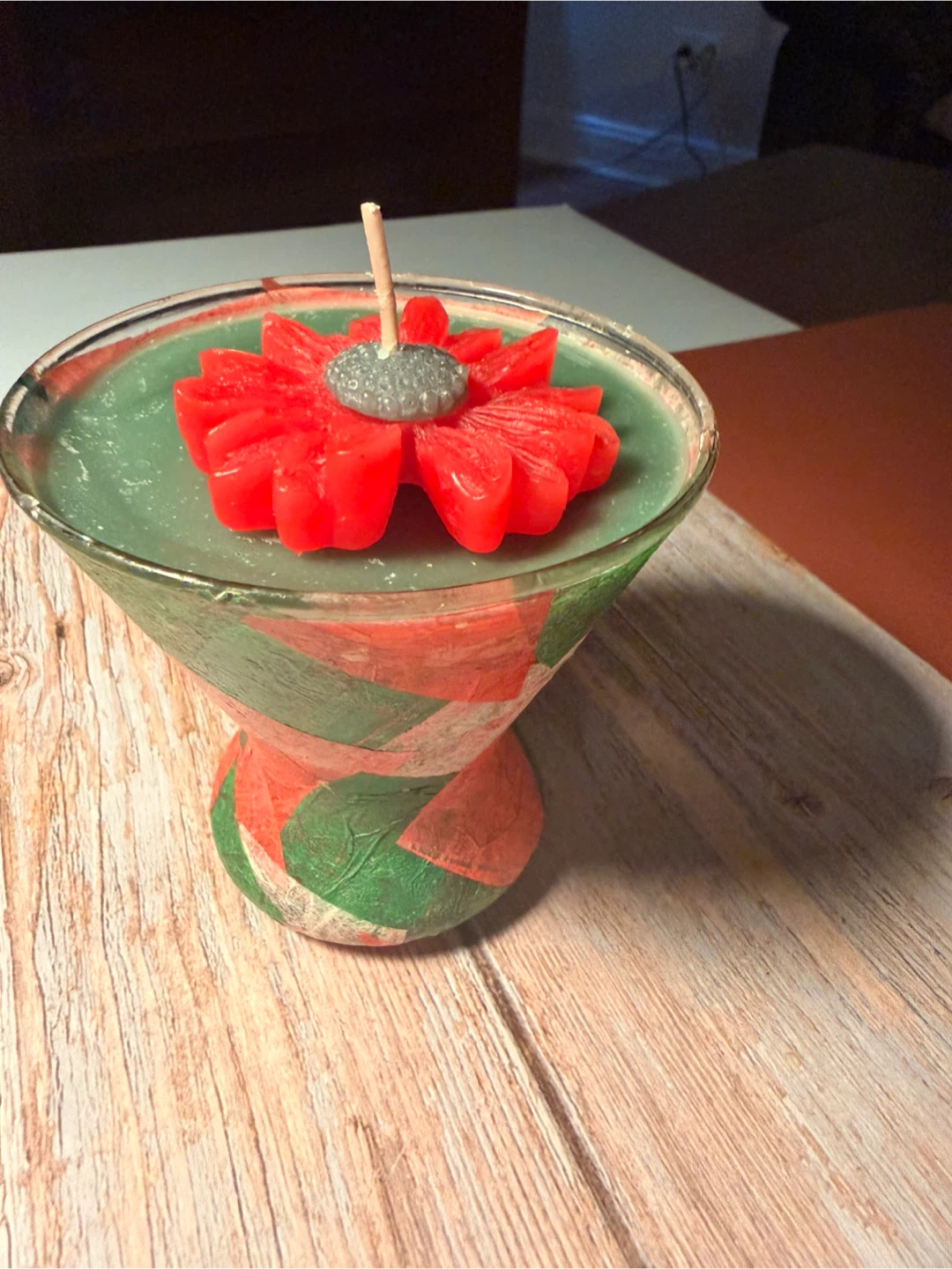 Holiday Martini Glass Candle - photo 4