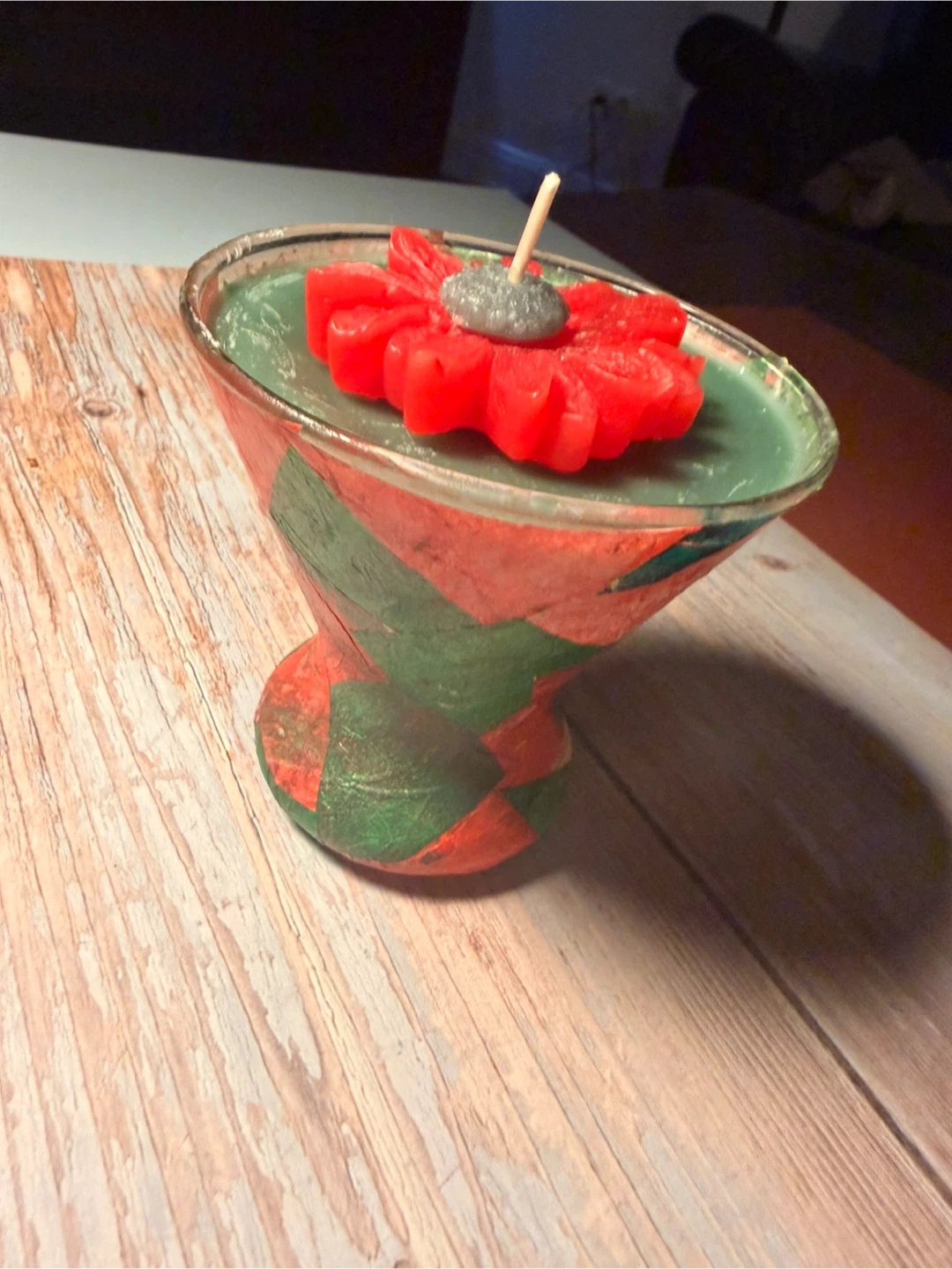 Holiday Martini Glass Candle - photo 2