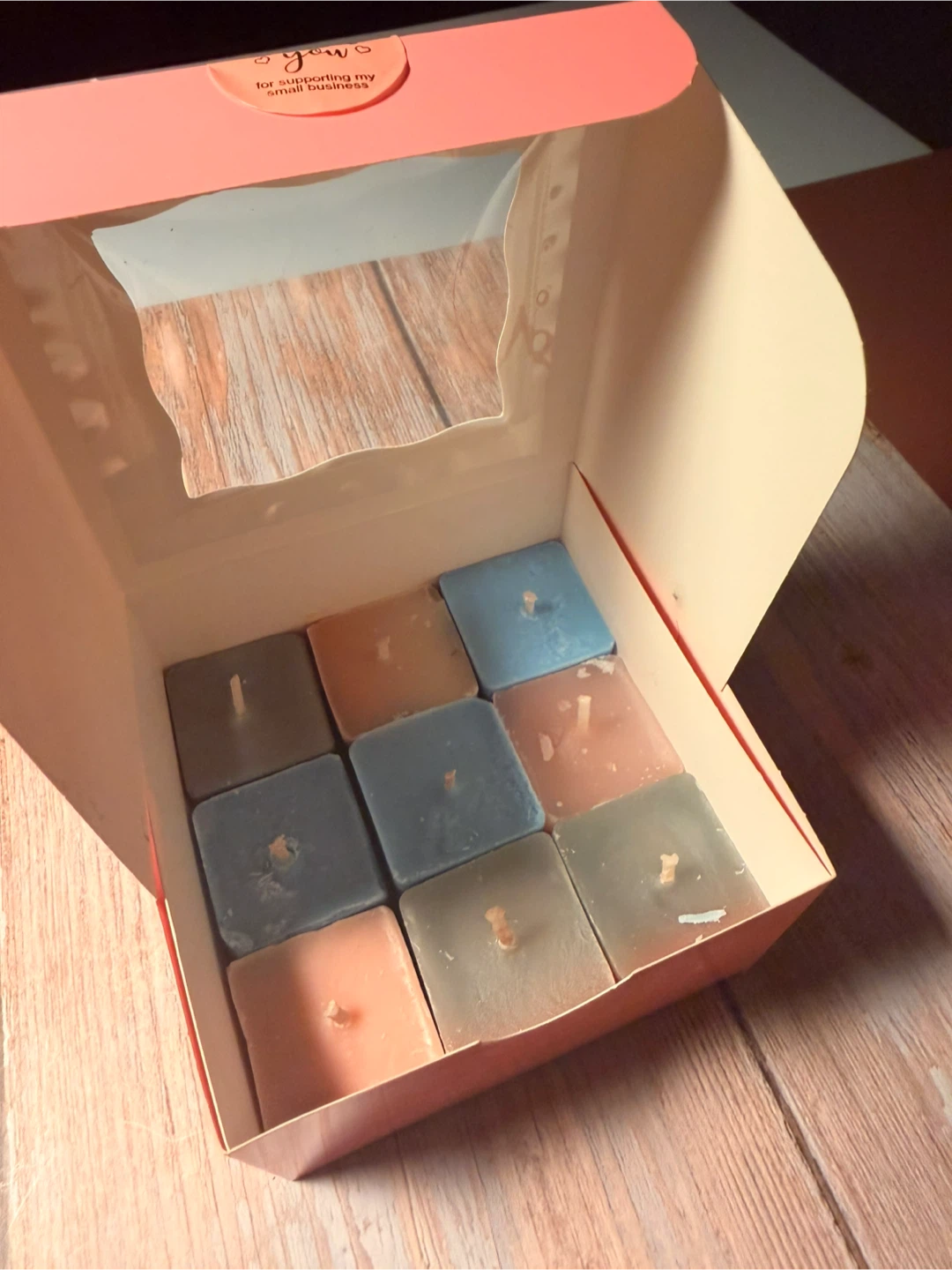 Set of 9 Scented Cube Candles