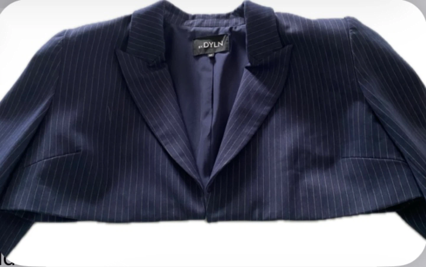 BY. DLYN Navy Pinstripe Bolero Jacket and Skirt - photo 2