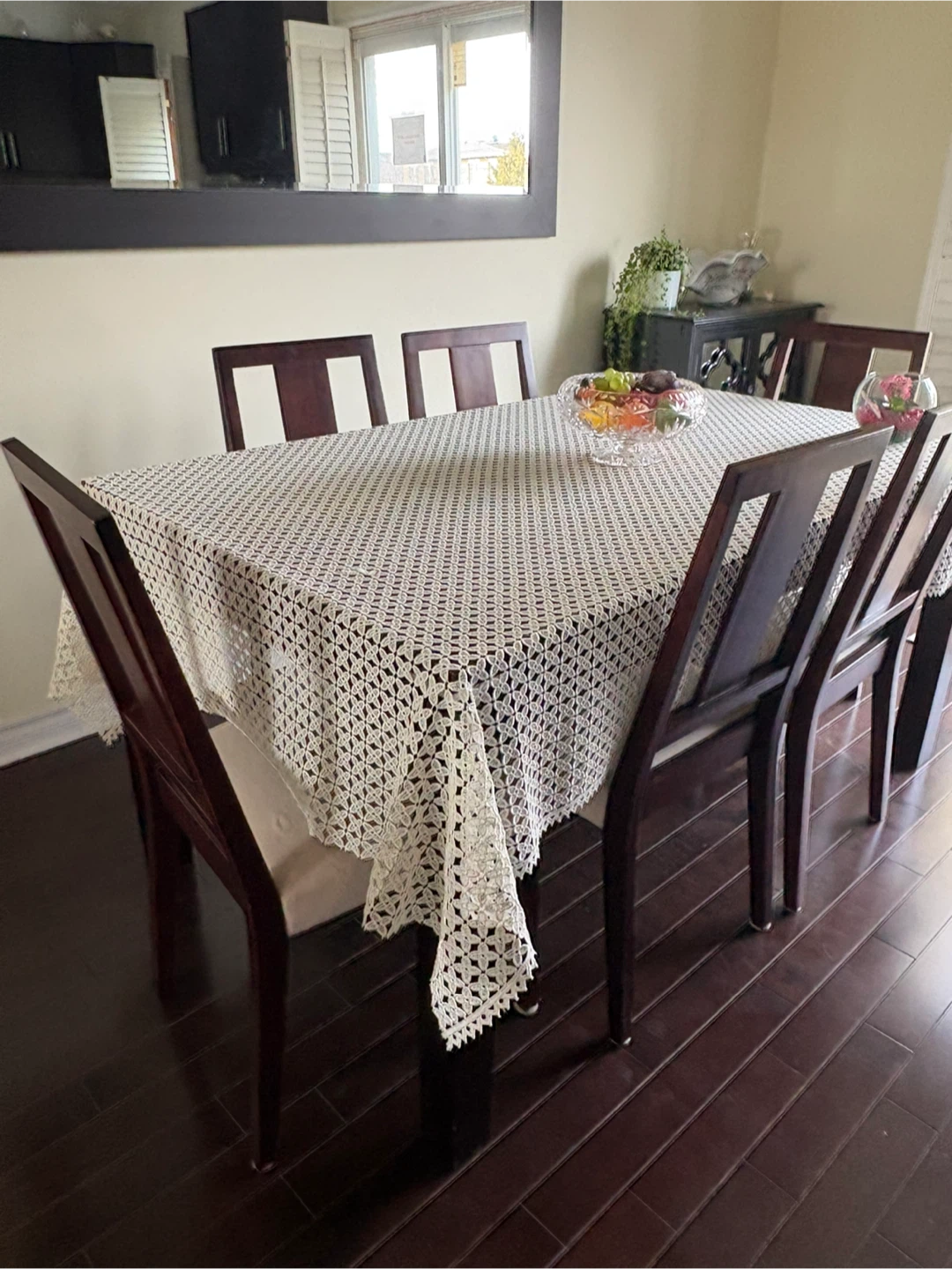 Dining Table Set with 6 Chairs