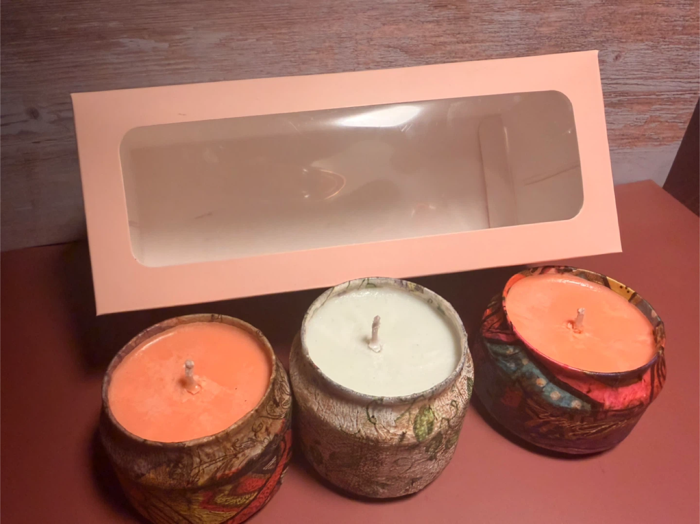Set of 3 Decorative Scented Candles - photo 4