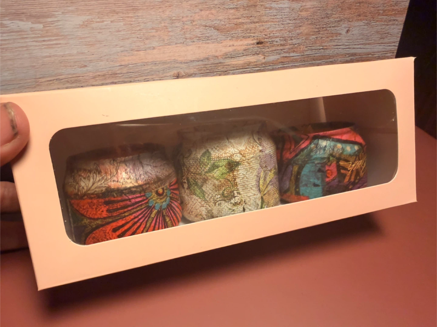 Set of 3 Decorative Scented Candles - photo 2