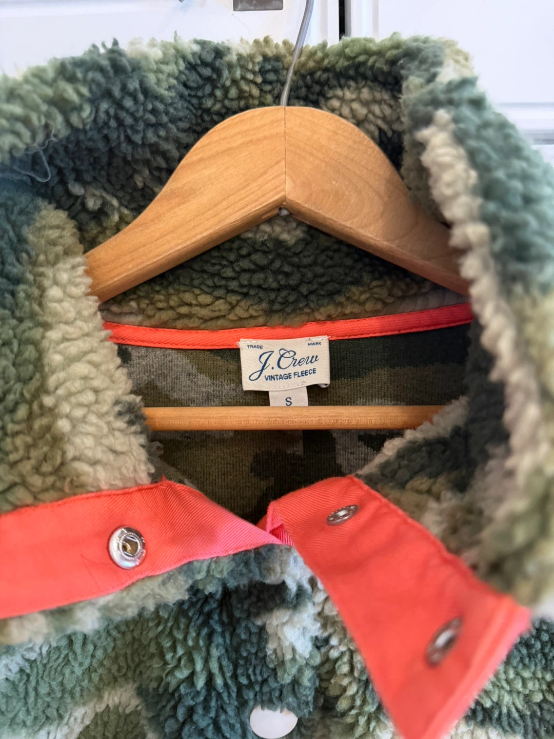 J. Crew Vintage Fleece Camo Snap-Up Jacket - photo 2